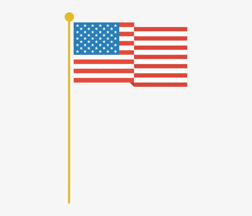 American Flag Icon - American Flag, transparent png #1341239