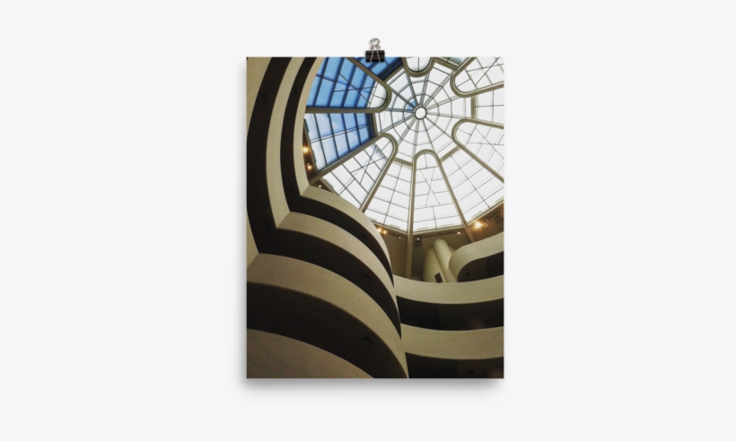 Blue Sky Guggenheim Poster - Solomon R. Guggenheim Museum, transparent png #1341455