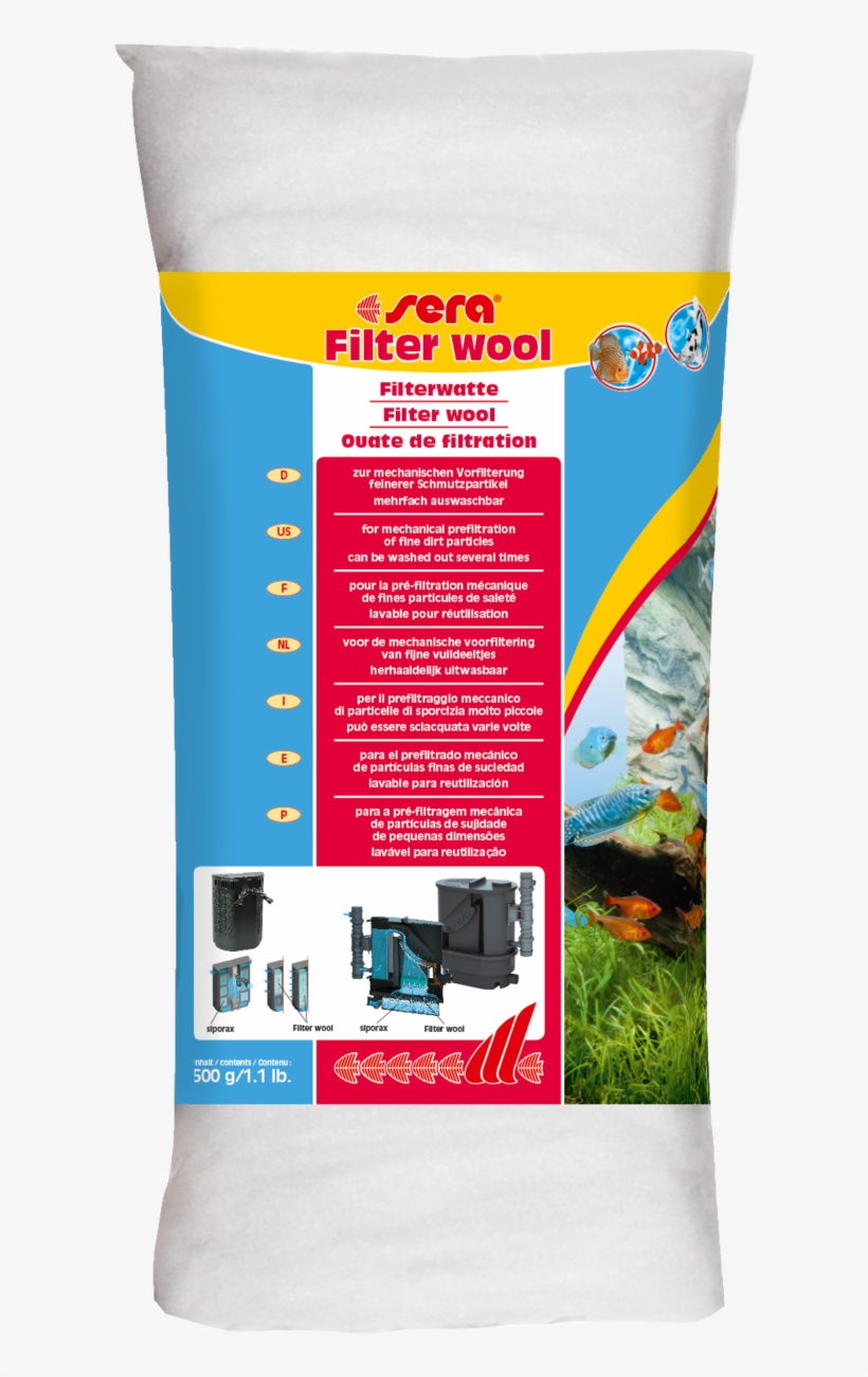 08466 Int Sera Filterwatte 500 G - Sera Filter Wool, transparent png #1341503