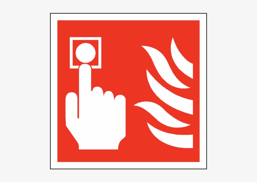 Fire Hazard Sign Png Download - Health And Safety Fire Alarm, transparent png #1341570