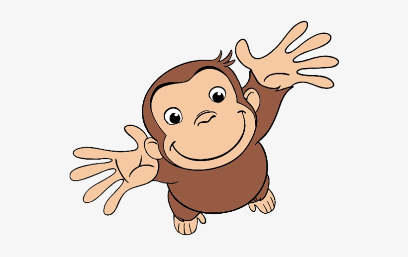 Clip Free Library Clip Art Cartoon - Curious George Clipart, transparent png #1342091