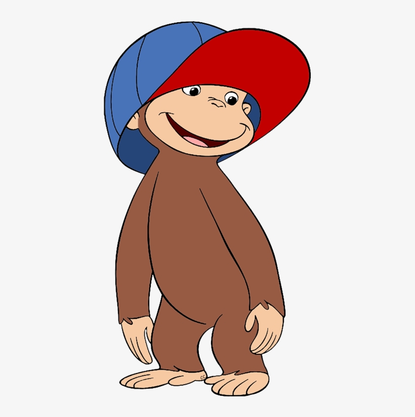 Curious George Cartoon, Curious George Birthday, Curious - Curious George In Hat, transparent png #1342122