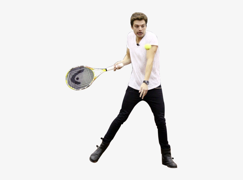 “ Transparent Sebastian Playing Tennis - Sebastian Stan Tennis Png, transparent png #1342168