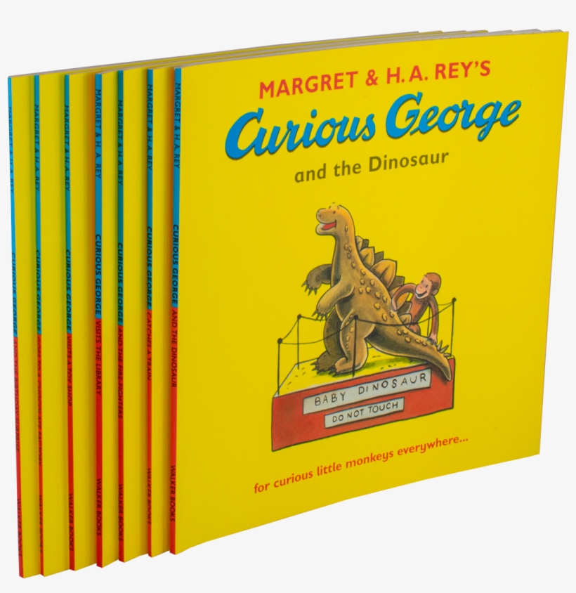 Curious George The Adventorous Little Monkey Seven - Curious George And The Dinosaur By Margret Rey &, transparent png #1342642