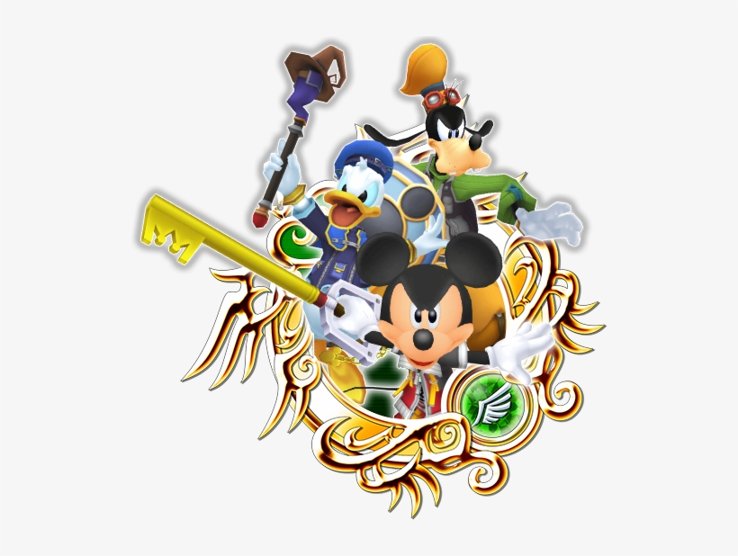 The King & Donald & Goofy - Kingdom Hearts Union X 7 Star Medals, transparent png #1342645