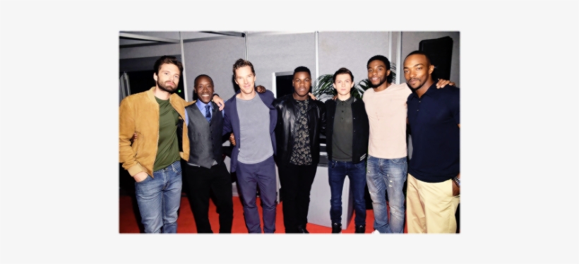 Chadwick Boseman And Tom Holland, transparent png #1342732