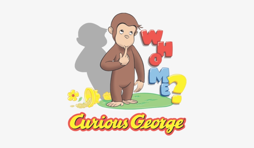 Curious George Who Me Pullover Hoodie - 1/4 Sheet Curious George Edible Frosting Cake Topper-, transparent png #1343219
