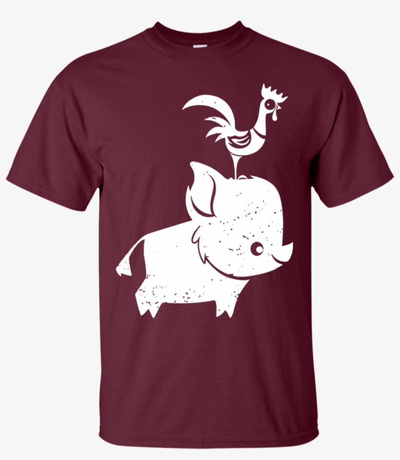 Moana Cute Pua And Hei Hei Graphic T Shirt Hoodie Sweater - Moana Ipad Mini 3 Skin - Heihei And Pua Vinyl Decal, transparent png #1343611