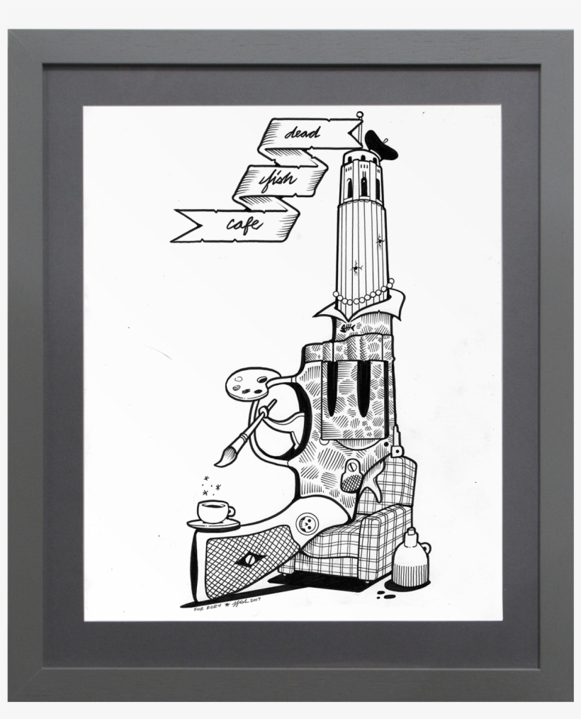 Jeremy Fish " Dead Fish Cafe" Original - Tourism, transparent png #1343994