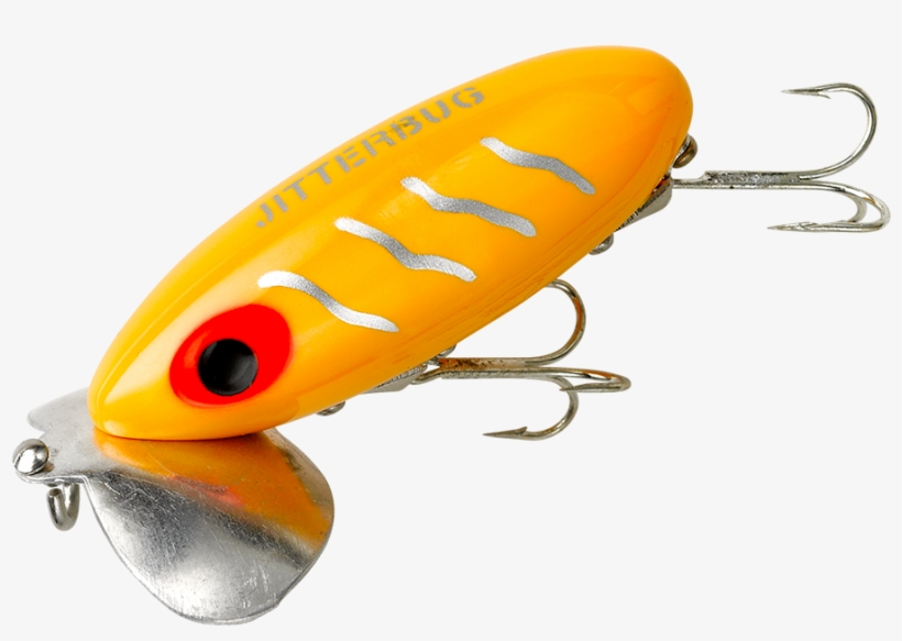 Arbogast Jitterbug Topwater Bass Fishing Lure - Arbogast Jitterbug - Yellow (3/8 Oz), transparent png #1344100