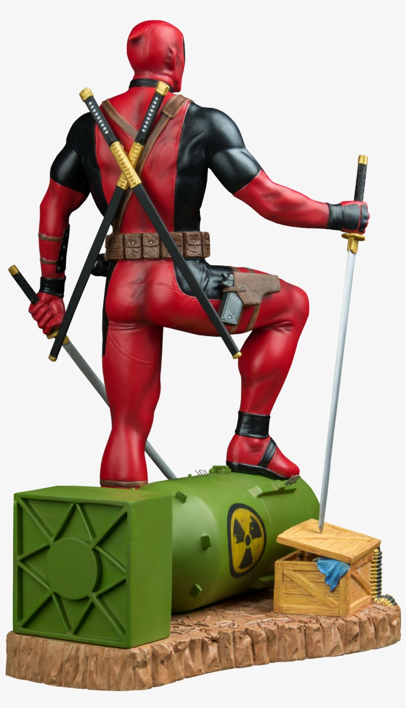Deadpool On Atom Bomb 1/6th Scale Statue - Deadpool On Atom Bomb 1 6th, transparent png #1344327