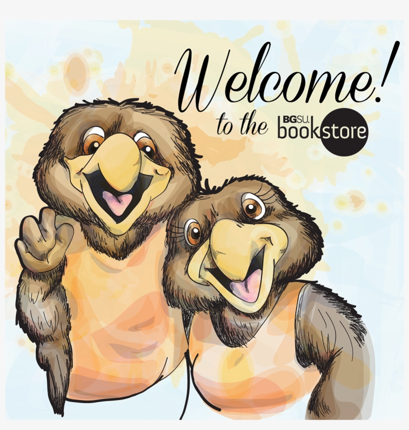 A Welcome Sign Made For The Entrance Of The Bookstore, - Bgsu Bookstore, transparent png #1344421