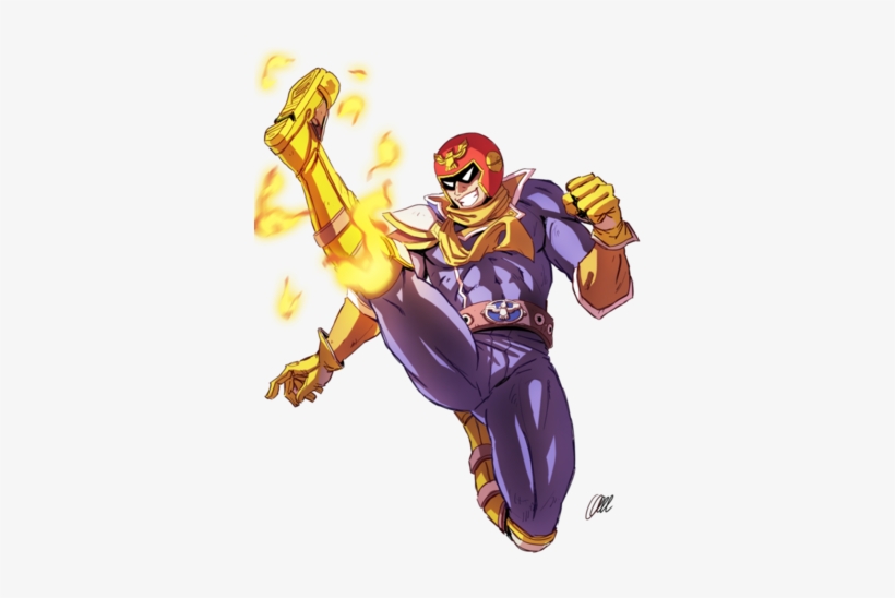 Captain Falcon Kick - Captain Falcon Png, transparent png #1344735