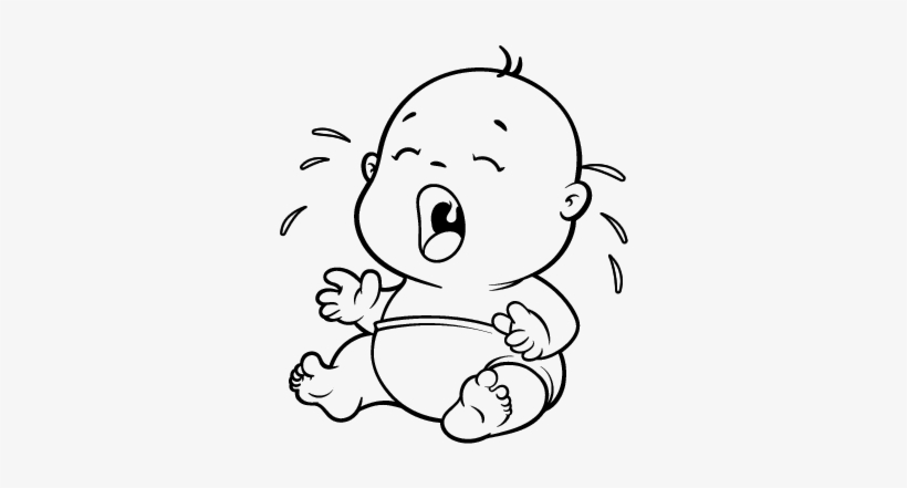 Baby Crying Coloring Pages 3 By Mary - Baby Crying For Coloring, transparent png #1345042