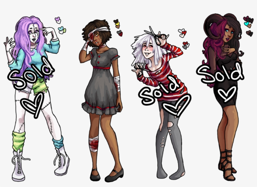 Open) Creepy Cute Adopts One Left By - Drawing, transparent png #1345144