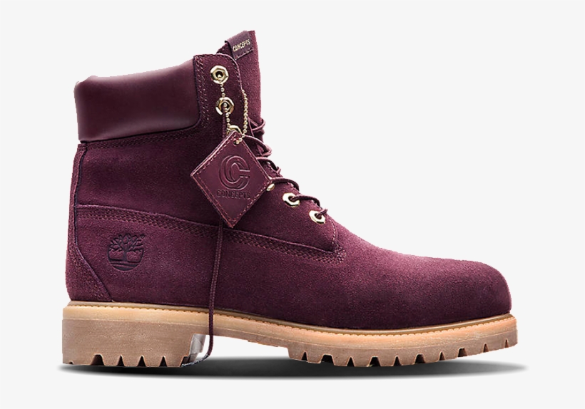 Concepts X Timberland Collaboration - Timberland 6 Inch Plum, transparent png #1345273