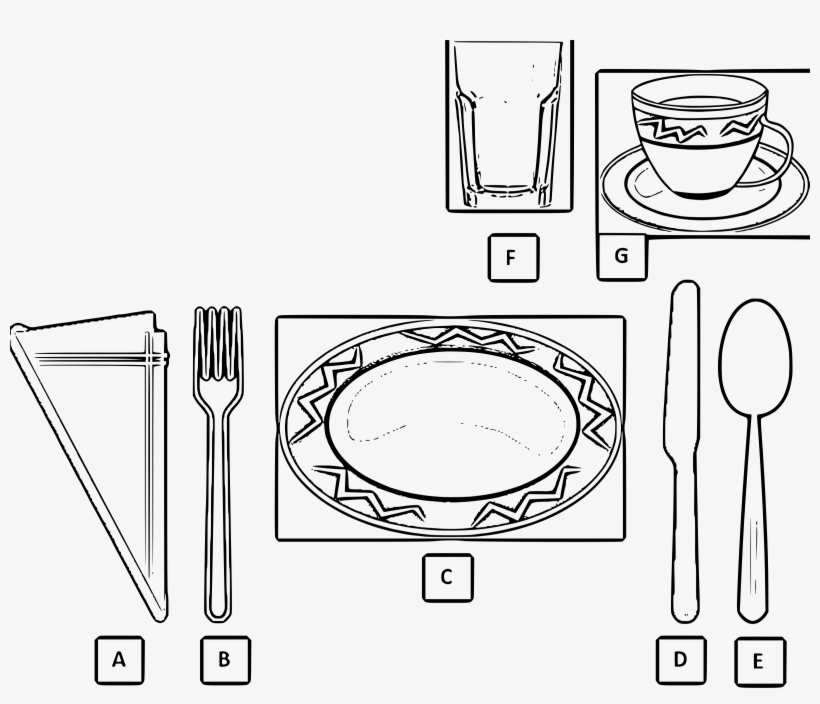 This Free Icons Png Design Of Basic Table Setting, transparent png #1345397