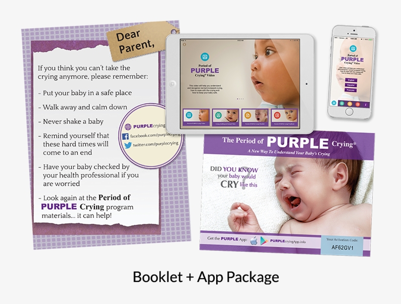 Purple Booklet App Package - Baby, transparent png #1345488