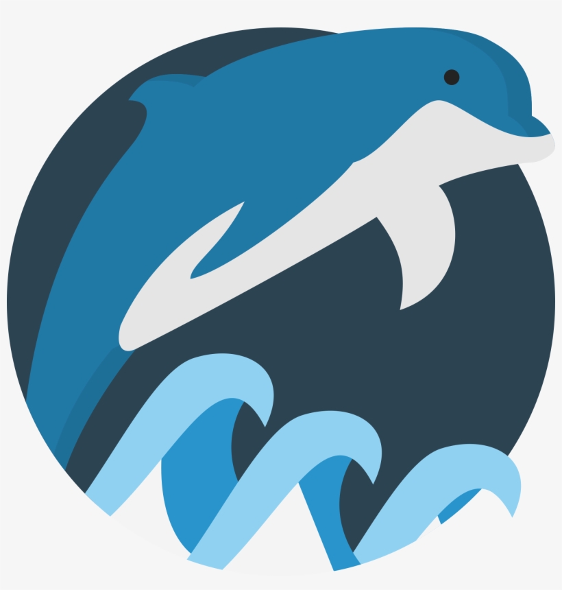 Dolphin Drawing Creative - Dolphin Svg, transparent png #1345610