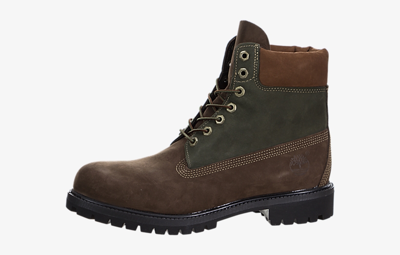 Timberland 6 Inch Premium Boots - Timberland Men's Premium Boots Dark Brown Nubuck Green, transparent png #1345761