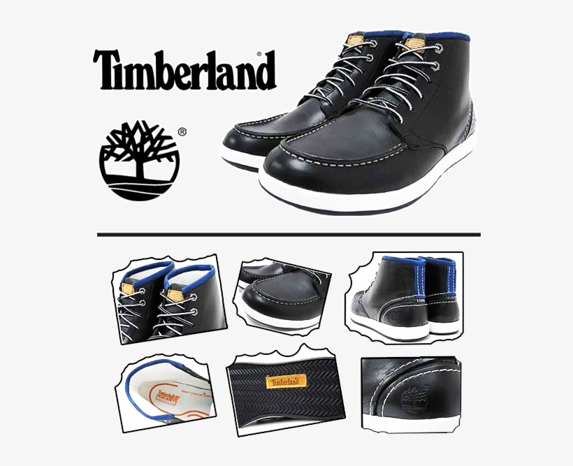 ~timberland 6 Eye Chukka Navy White Half Boot - Timberland Men's 6 Inch Premium, transparent png #1345779