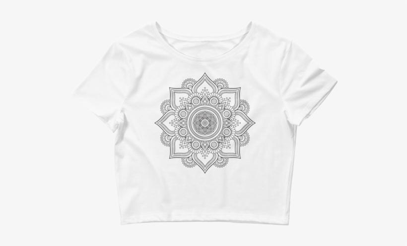 Out Of Stock Floral Print Black/white Women's Crop - Dakini Festival Logo, transparent png #1345825