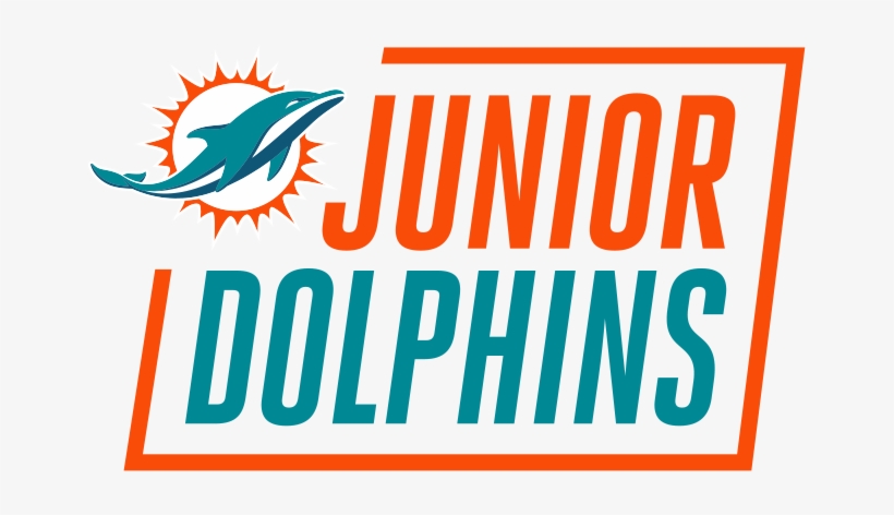 The Junior Dolphins Program Works To Strengthen And - Nfl Miami Dolphins Wall Graphics 8pc Teammate Sticker, transparent png #1345911