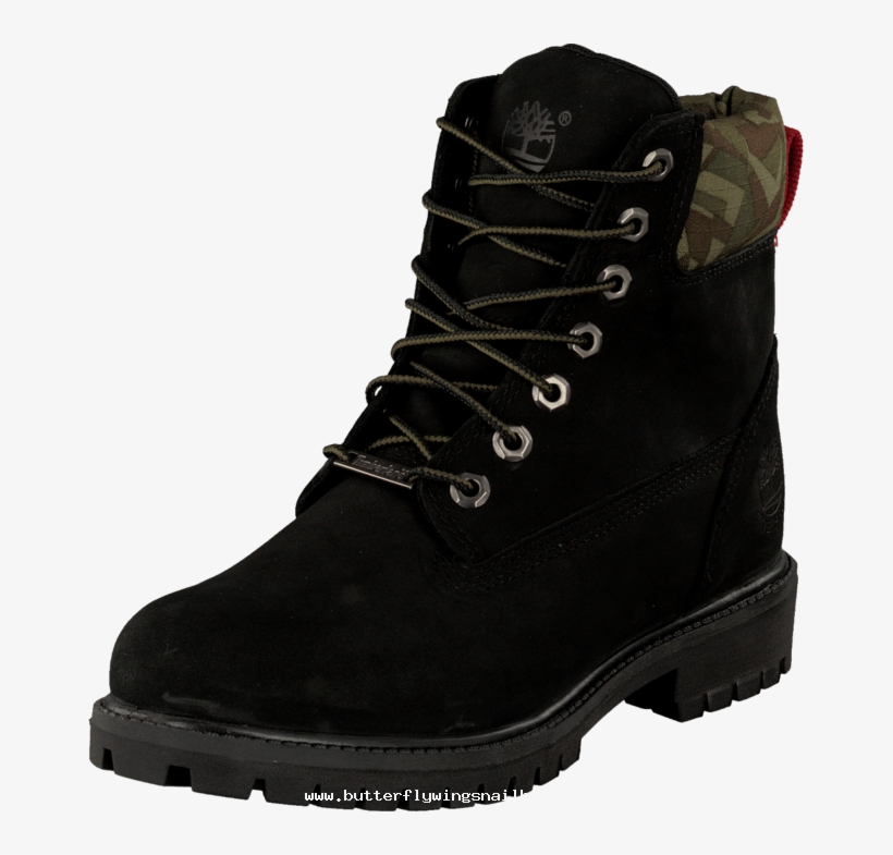 Special Price Mens Timberland Classic 6 Black Nubuck/camo - トレッキング シューズ 黒 雪, transparent png #1345935
