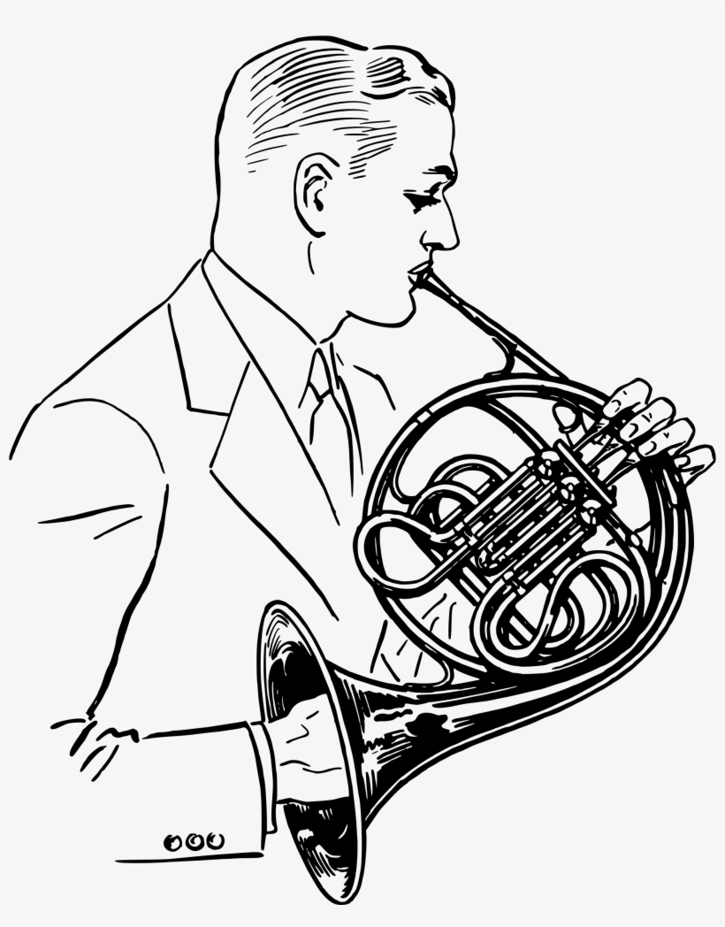 This Free Icons Png Design Of Man Playing The French, transparent png #1346163