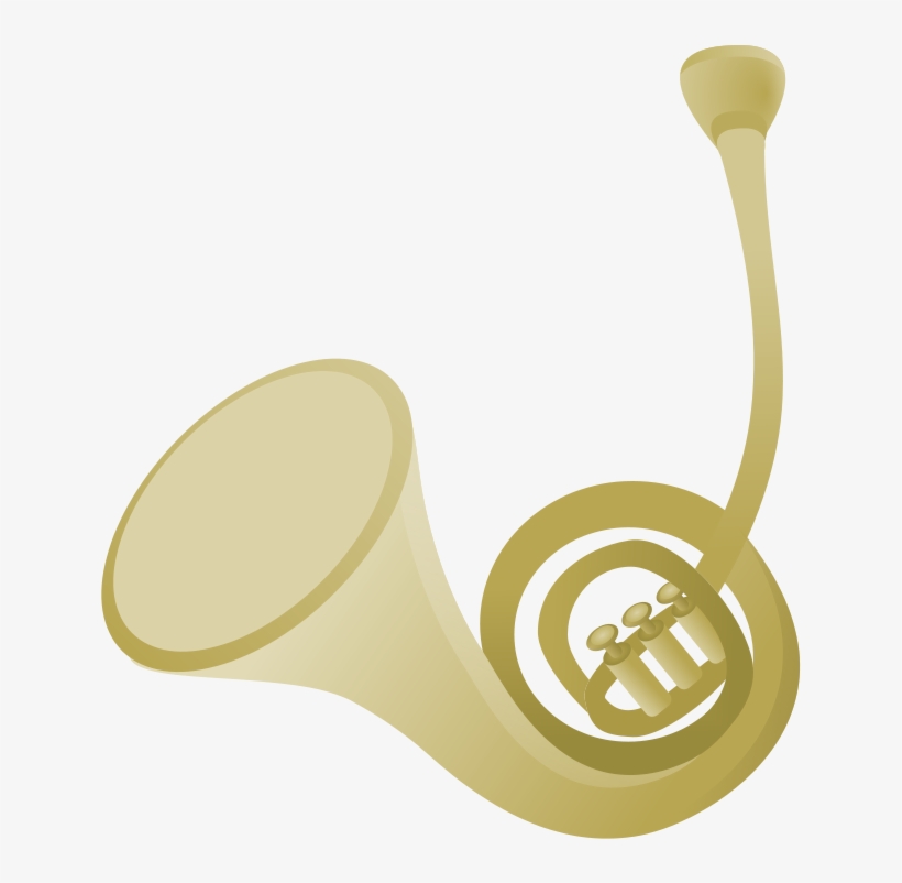 Free French Horn Clip Art French Horn Simple Free Transparent PNG