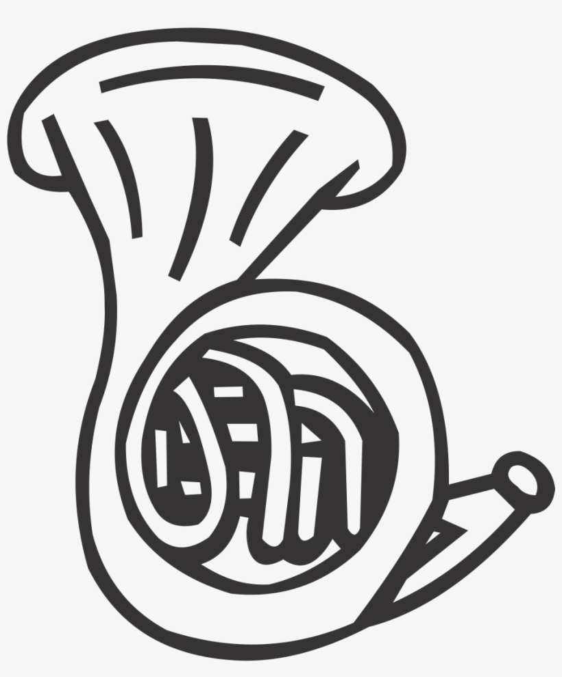 French Horn, transparent png #1347017