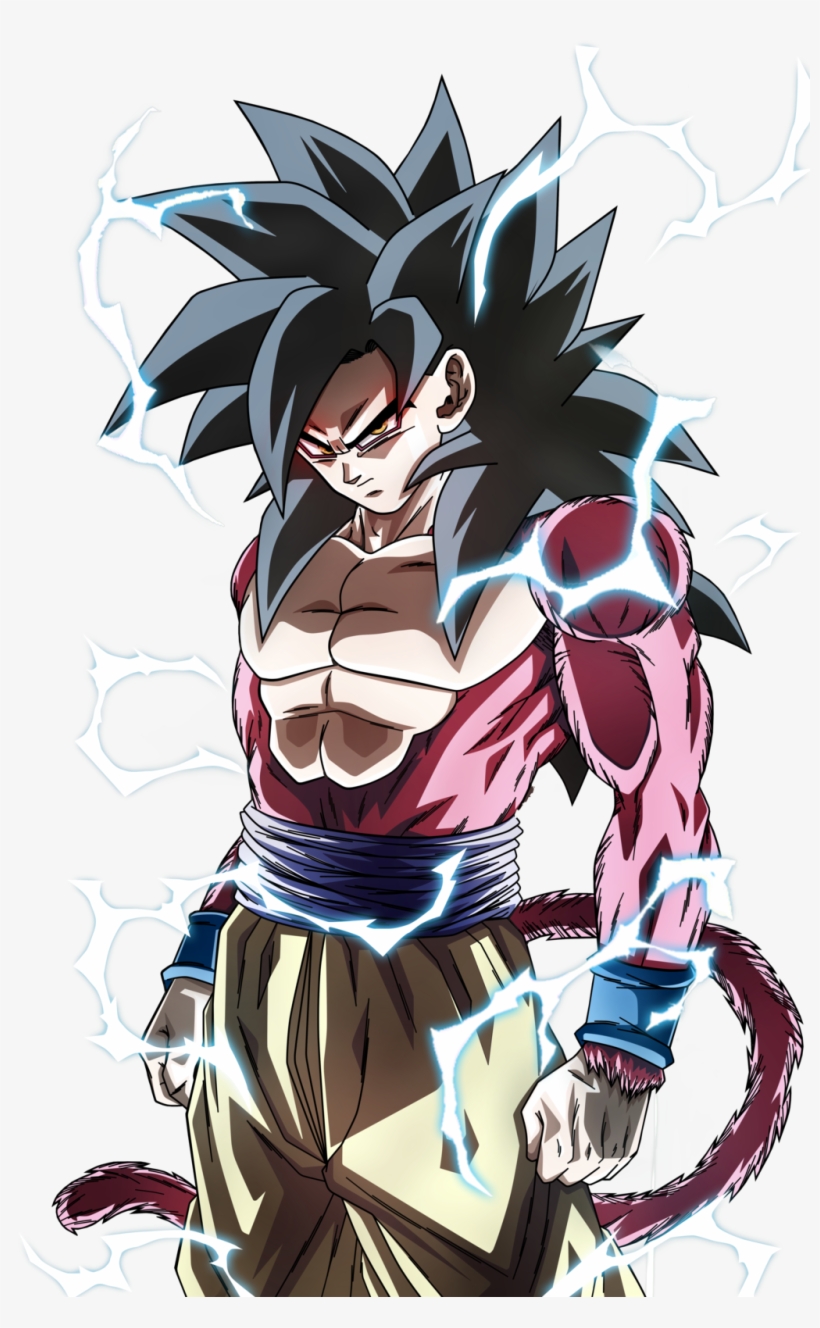 The Original Ssj God Form - Goku Ssj 4 Png, transparent png #1347044