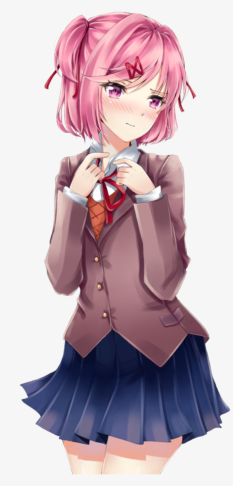 Doki Doki Literature Club Natsuki - Doki Doki Natsuki Png, transparent png #1347370