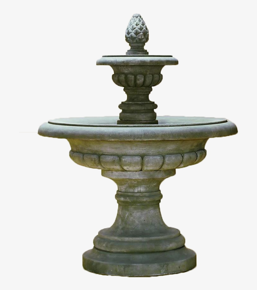 The Fontana Grande Outdoor Water Fountain Features Concrete Outdoor