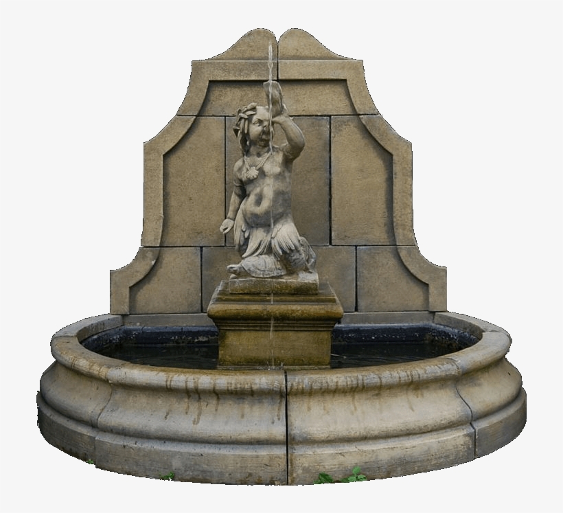 Water Fountain - Stone Wall Fountain, transparent png #1347465