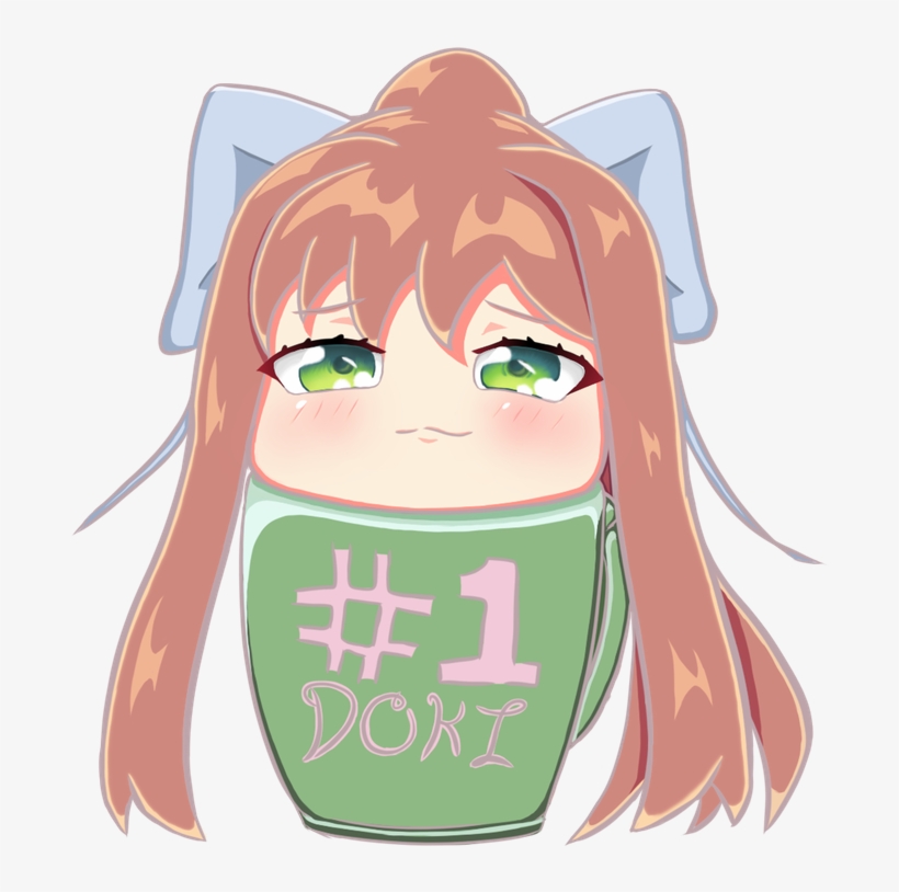 Doki Doki Literature Club - Monika Cup Ddlc, transparent png #1347493