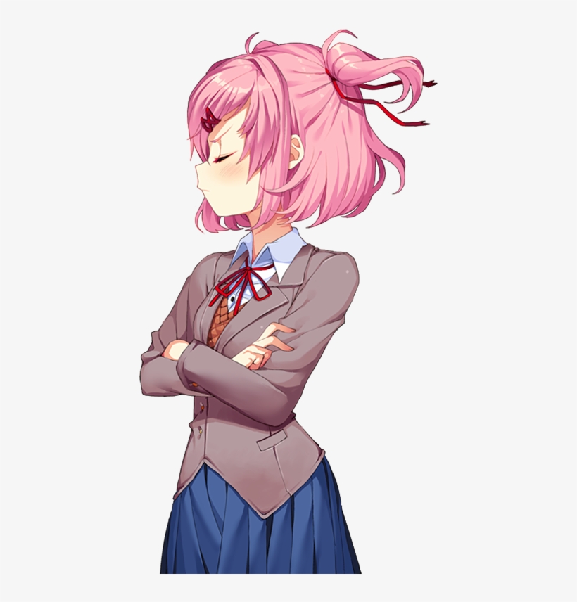 Doki Doki Literature Club Happy Thoughts Png - Natsuki Ddlc, transparent png #1347522