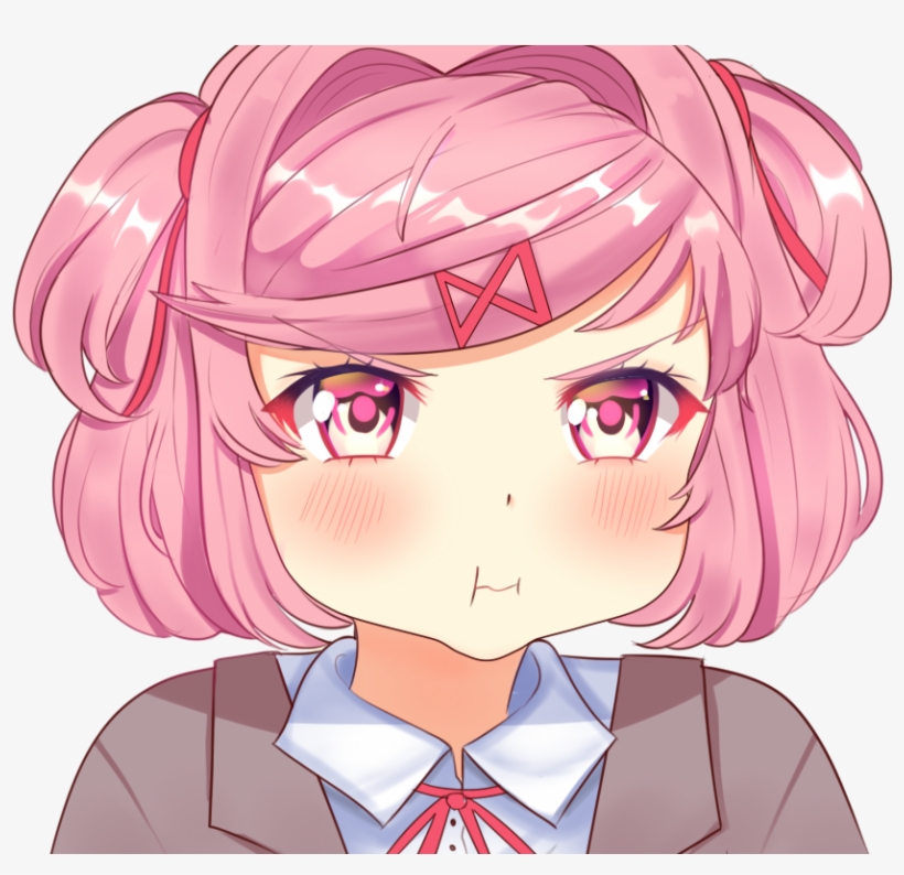 665kib, 980x768, - Natsuki Doki Doki Gif, transparent png #1347545