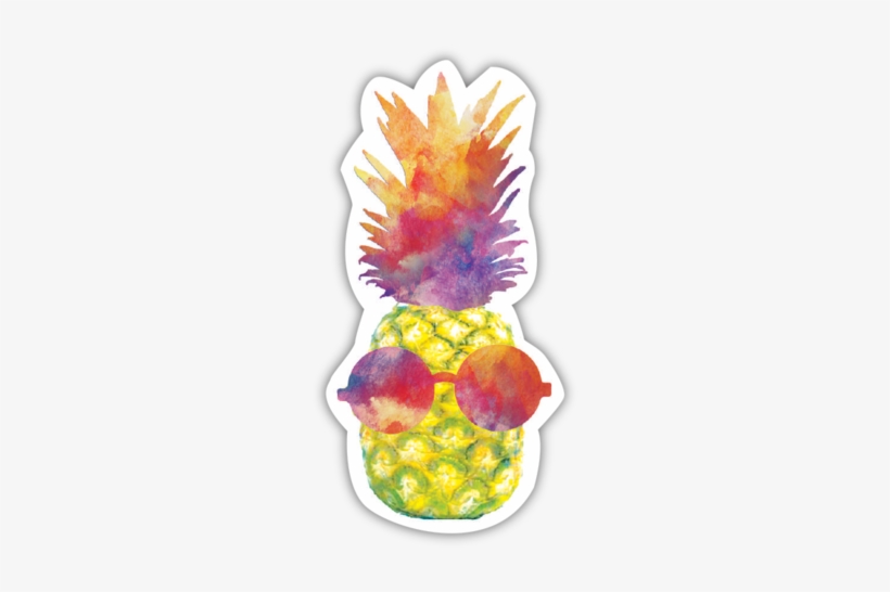 Hipster Pineapple - Pineapple With Sunglasses Png, transparent png #1348052