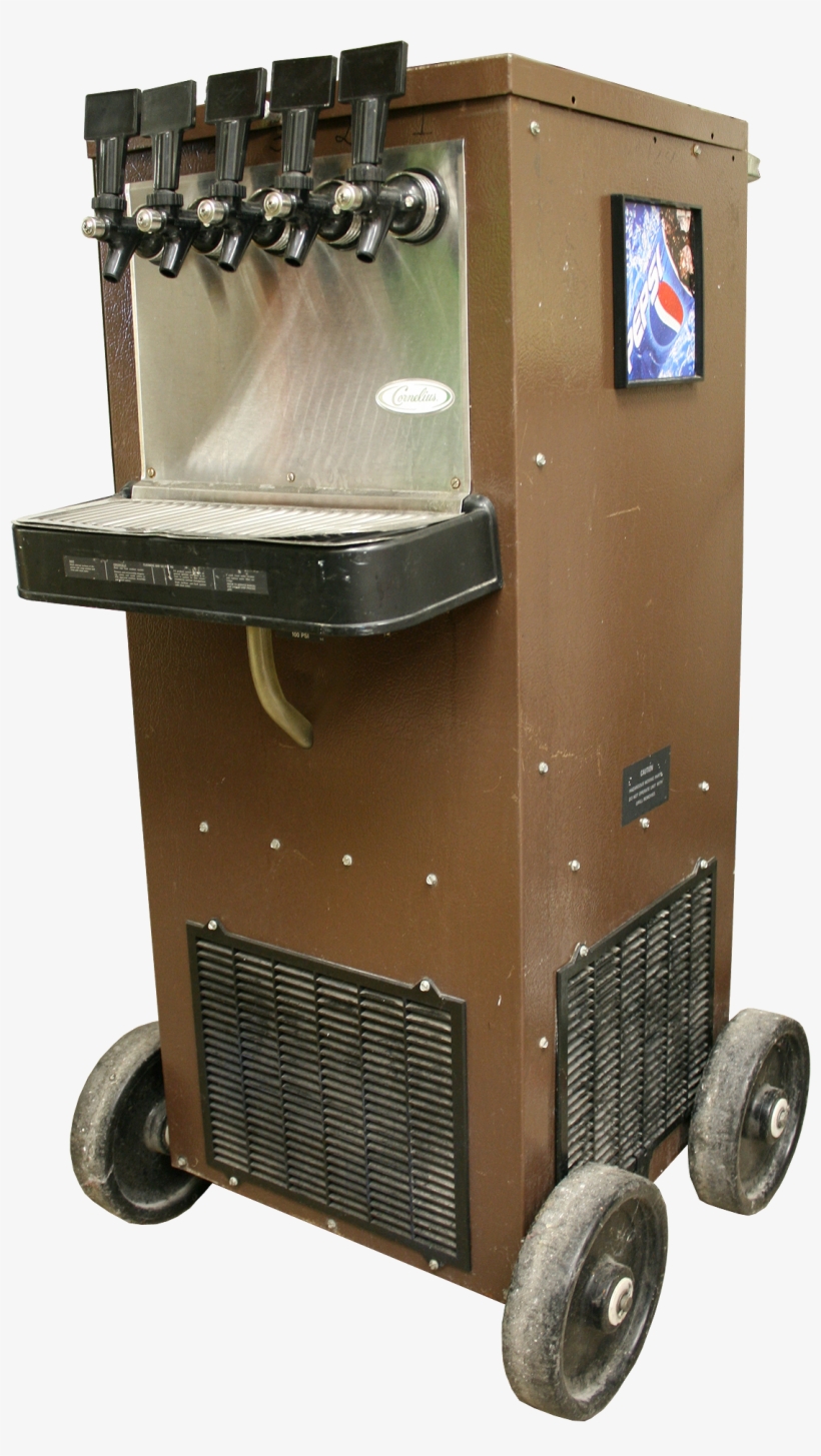 5 Head Refrigerated Soda Fountain - Plywood, transparent png #1348291