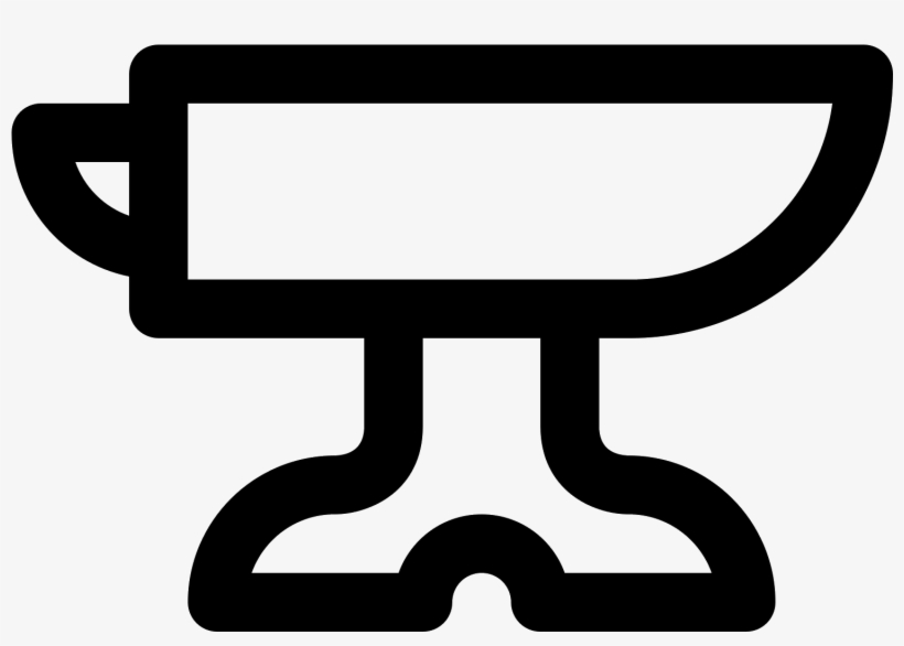 The Anvil Has A Metal Base At, transparent png #1348915