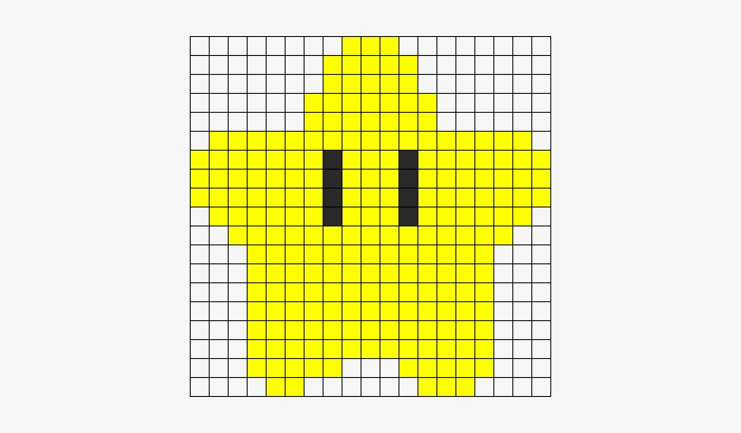 Mario Star Perler Bead Pattern / Bead Sprite - Perler Bead Patterns Pineapple, transparent png #1348974
