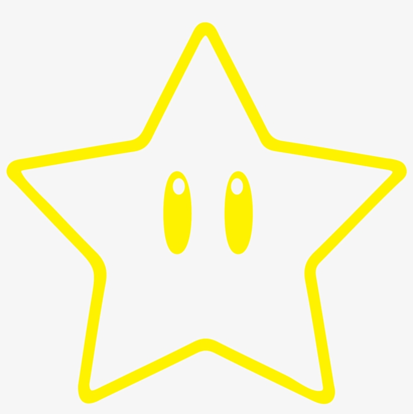 Mario Star Png High-quality Image - Vector Graphics, transparent png #1349210