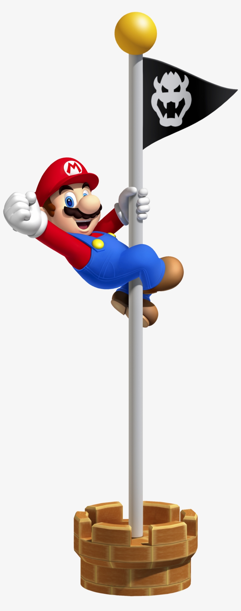 Sm3dl Flagpole - Mario Flag, transparent png #1349722