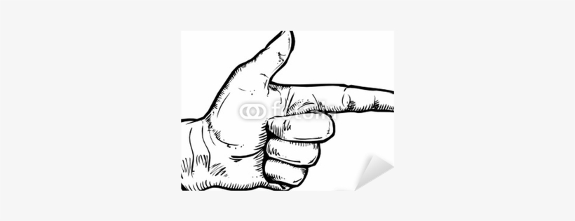 Pointing Hand Vector Sticker • Pixers® • We Live To - Demented Sentence Skateboard 79 Cm, transparent png #1350062