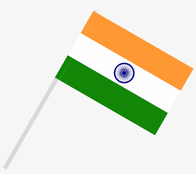 Flag With Flagpole Tunnel - Indian Flag Png Transparent, transparent png #1350108