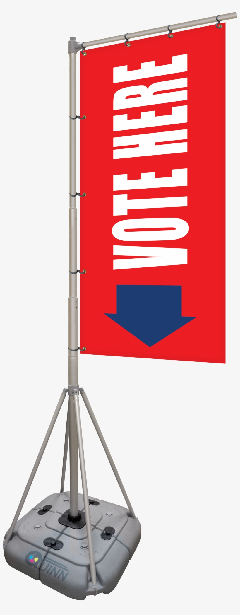 Giant Flag Pole Banners Give Your Next Political Event - 10' Giant Flagpole Kit, transparent png #1350334