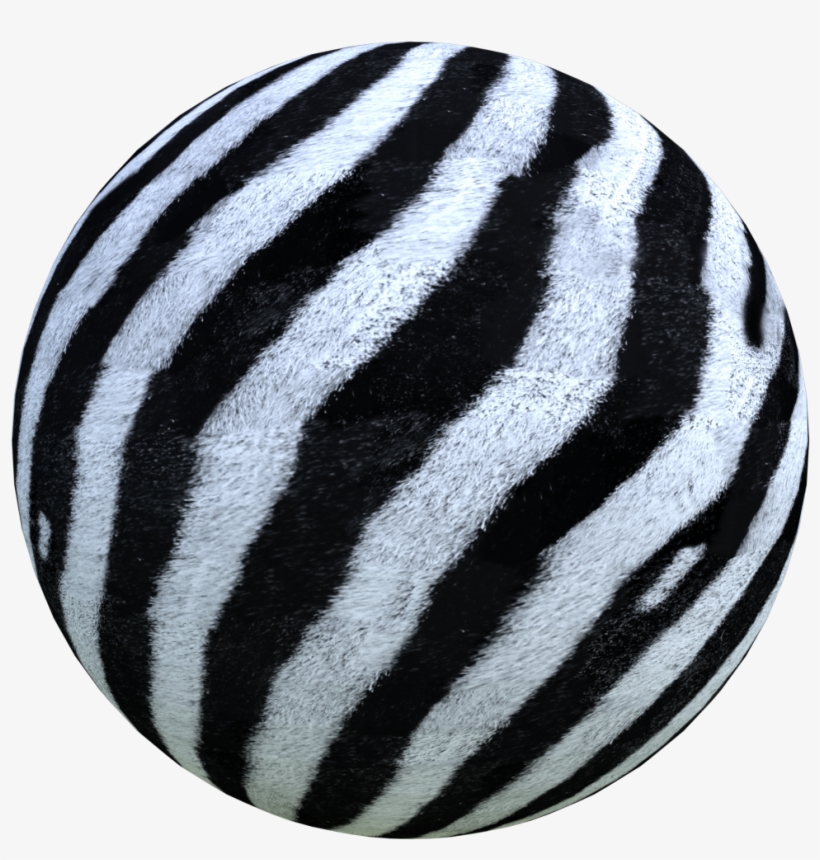 Seamless Zebra Skin Texture - Sphere, transparent png #1350709