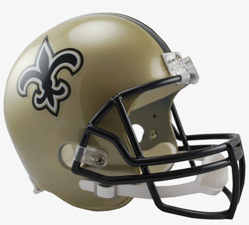 New Orleans Saints Vsr4 Replica Helmet - New Orleans Saints Full Size Replica Football Helmet, transparent png #1350786