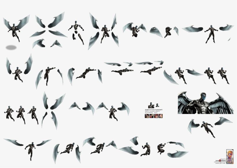 Click For Full Sized Image Angel - Archangel Marvel Avengers Alliance, transparent png #1350935